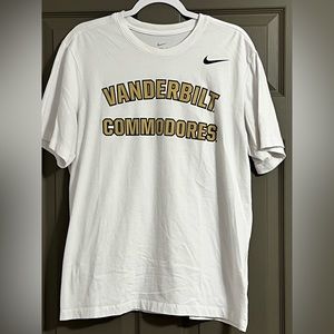 Vanderbilt Commodores Men’s Large White Nike Dri-Fit T-Shirt